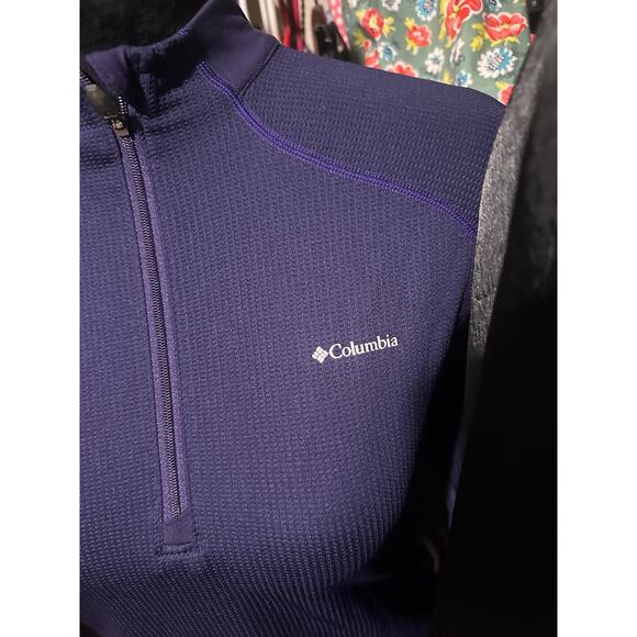Columbia Heavy weight Women's 1/4 Zip Athletic Top with Thumbholes Size M - Picture 4 of 7